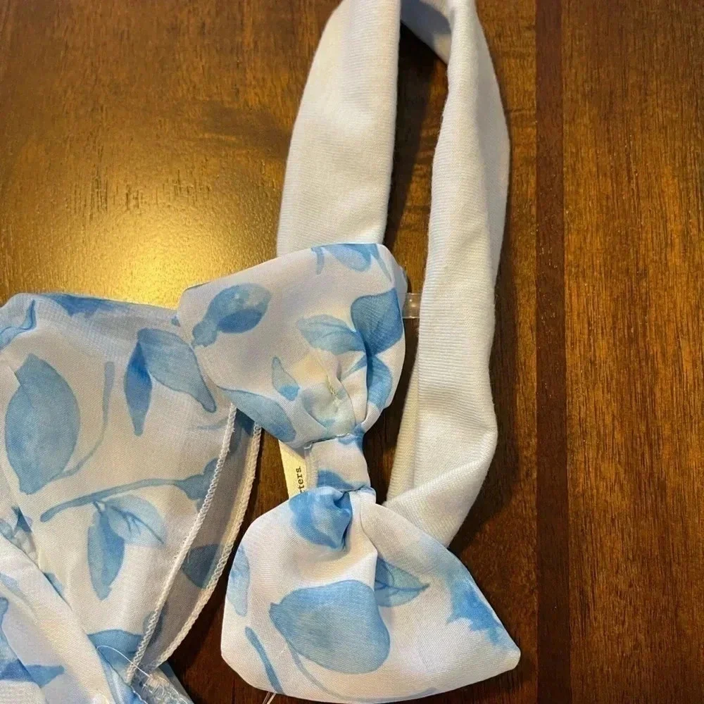 BABY Starters Blue Rose Dress with Headband - Picture 2 of 6